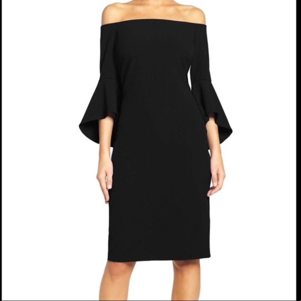 Chelsea28 Black Off the Shoulder Dress - size 0